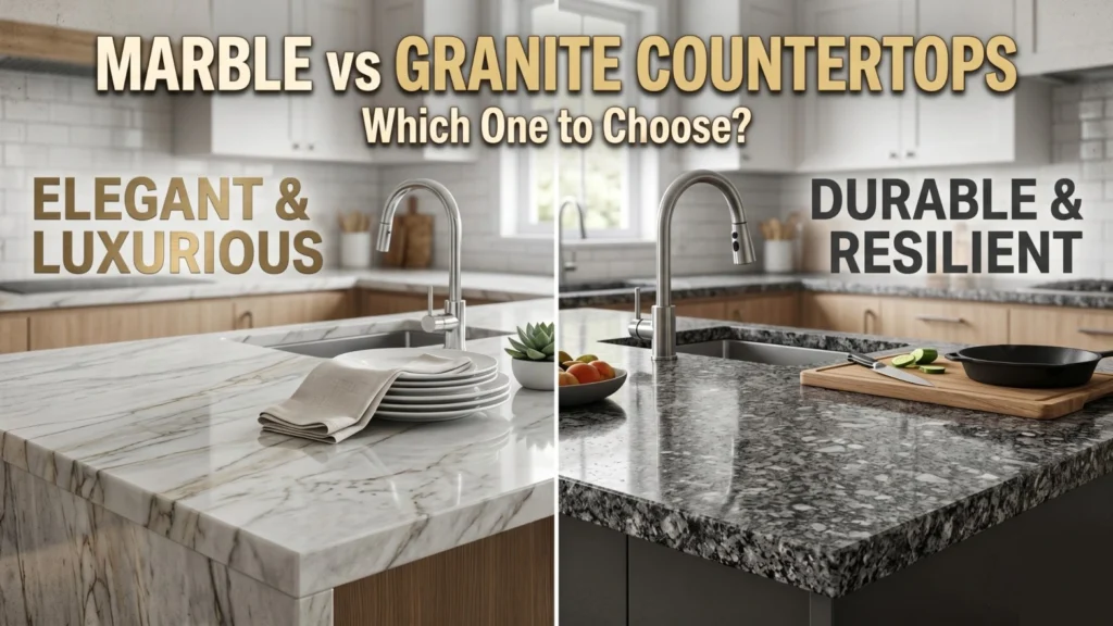 Granite vs Marble Countertops: Which One to Choose?