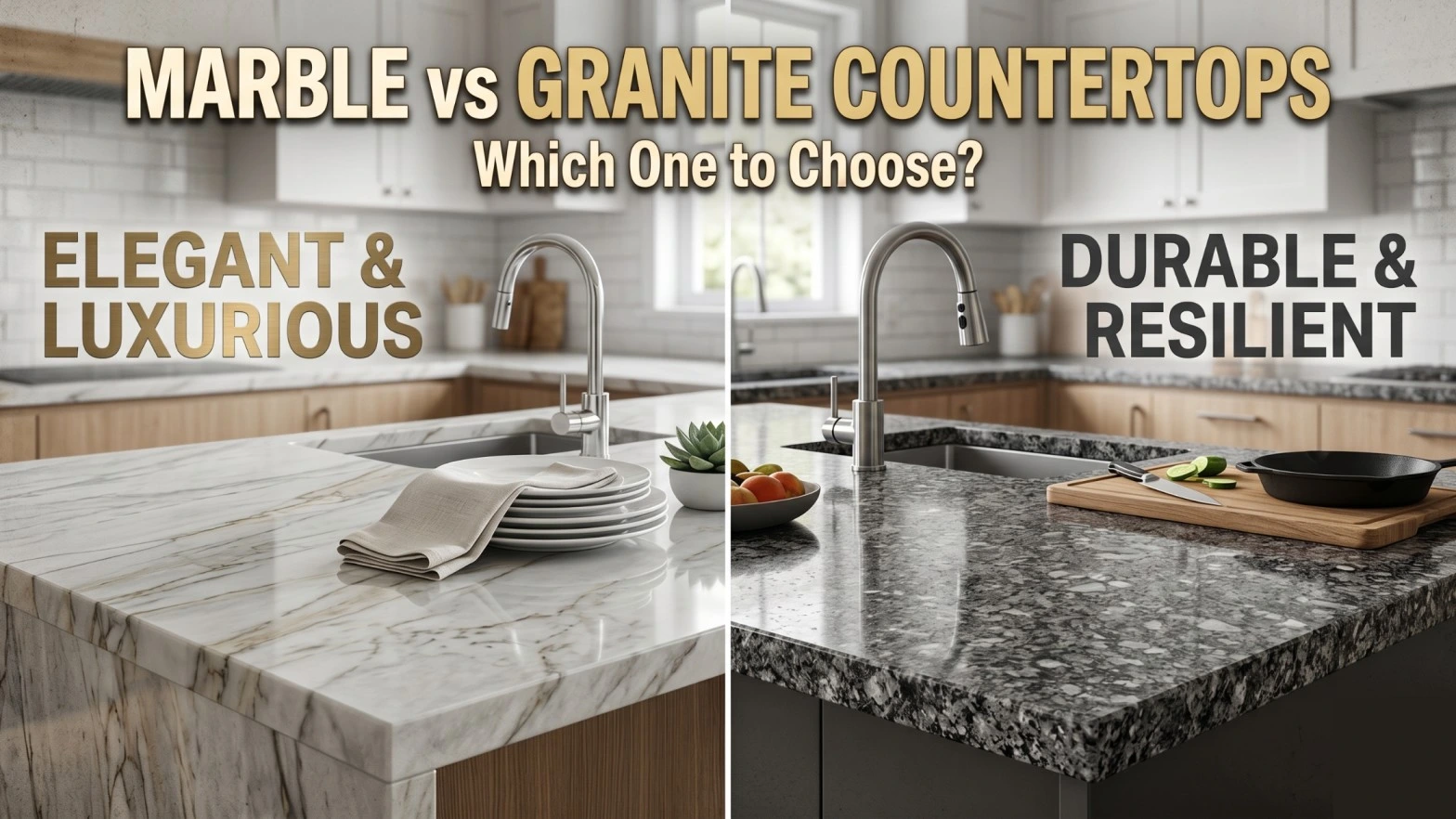 Marble vs Granite Countertops: Which One to Choose?